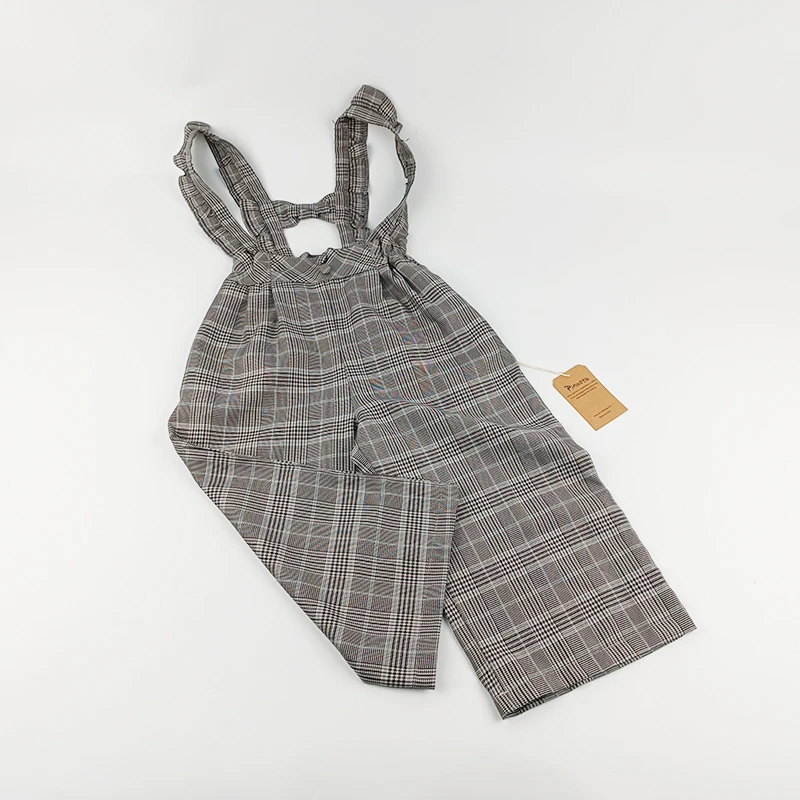 Pinuotu Boys Kids Suspender Pants Clothes Strap Sleeveless Rompers Cute Cotton Jumpsuit Bow Striped Children Overalls
