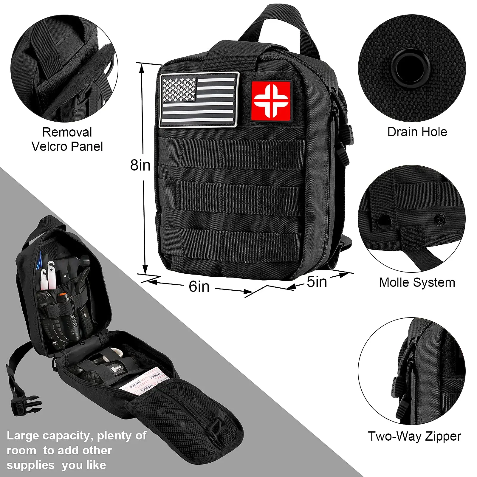 142 In 1 Hiking Emergency Survival Tool Travel Rescue Bag Camping Equipment Survival Outdoor Professional Survival Gear Kit
