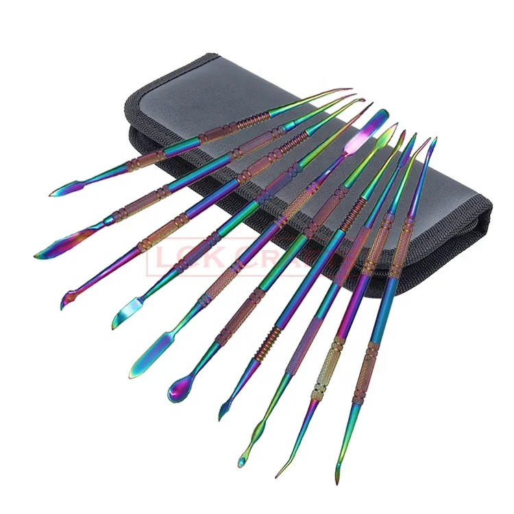 10PCS Wax Knife Kit Carvers Metal Clay Sculpture Blade Pottery Metal Wax Carving Tool