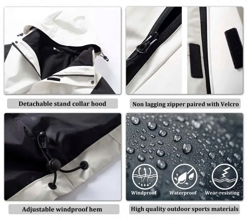 Зимняя Водонепроницаемая непродуваемая куртка-бомбер из полиэстера с застежкой-молнией