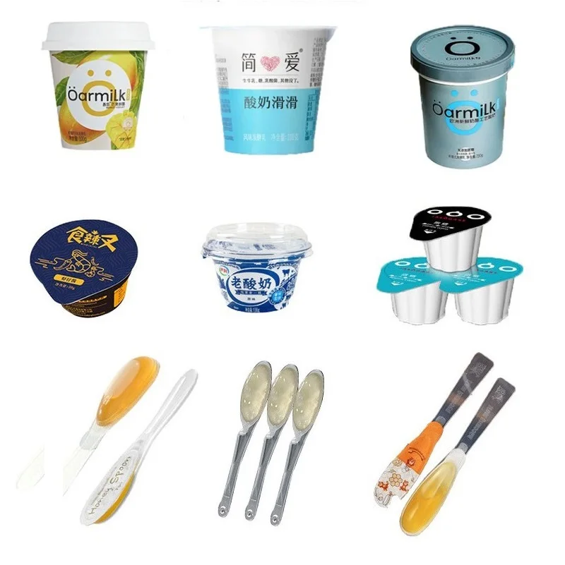 Honey Spoon Filling Sealing Machine Rotation Honey Plastic Spoon Packaging Machine 1~20g
