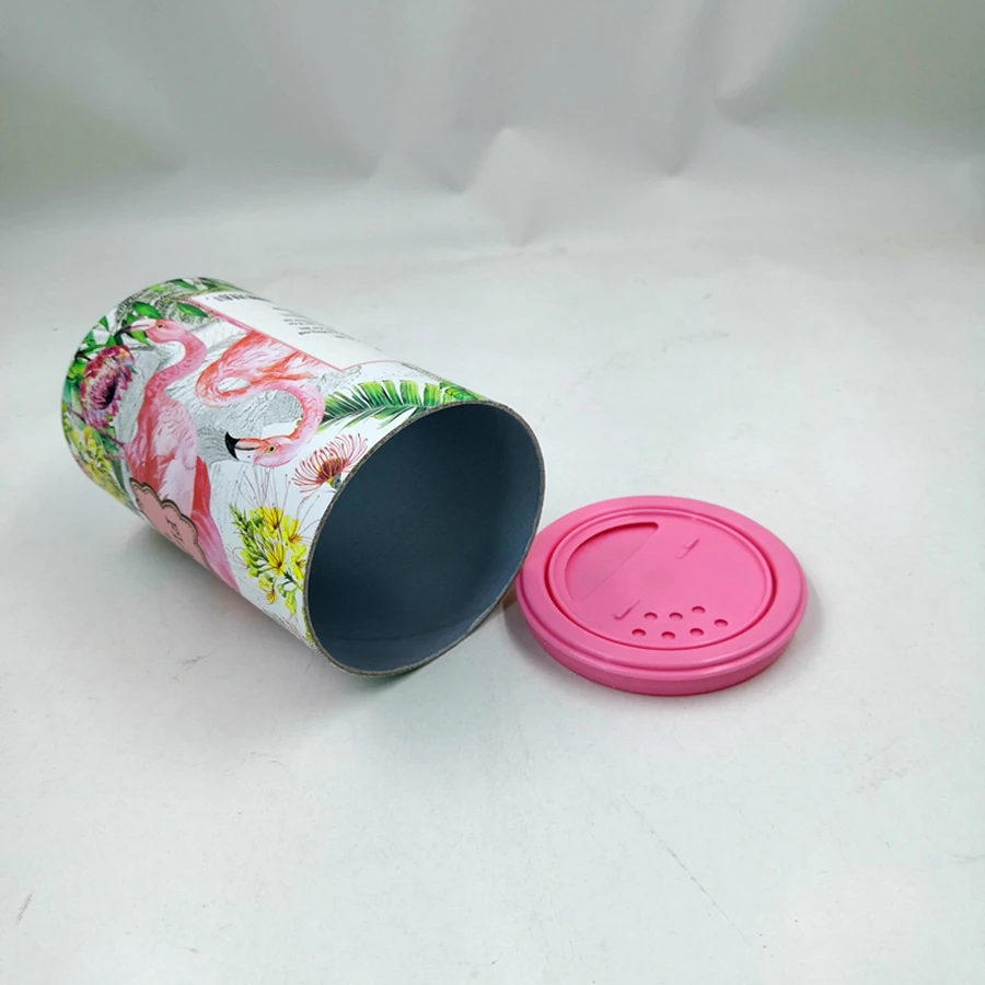 
Spice Shaker Paper Tube Soft-Touch Tubes Small Tea Packs Customized Round Kraft Paper Tube Packaging 