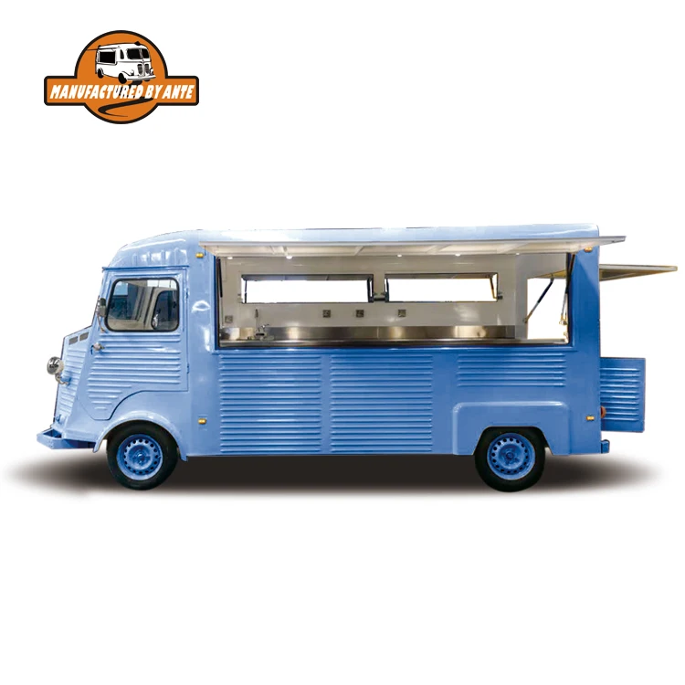 
vintage food van electric mobile ice cream food truck 