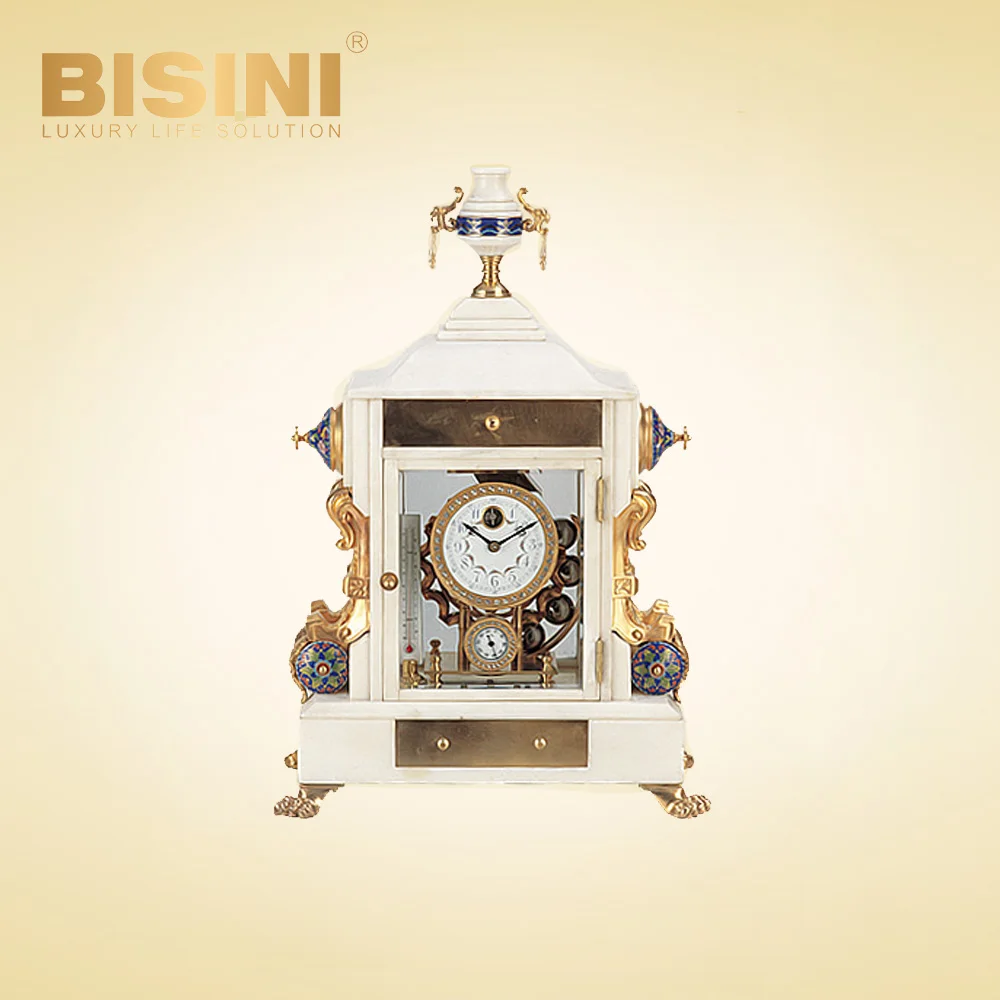 Pure copper creative Cuckoo clock mechanical clock living room solid wood household table clock