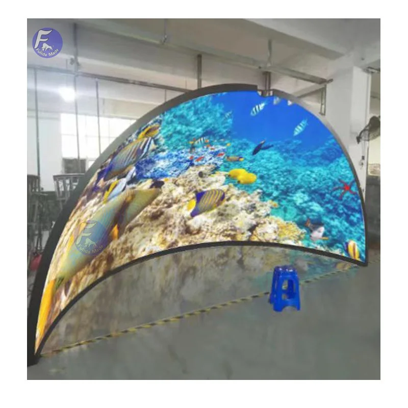 flexible led display P2.5 P0.9 P1.5 P1.25 immersive led wall video curved led video wall flexible led module P0.9