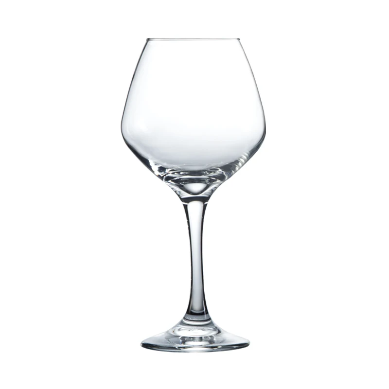 Guangzhou Factory Price Drinkware Clear Cup Long Stem Goblet Glass