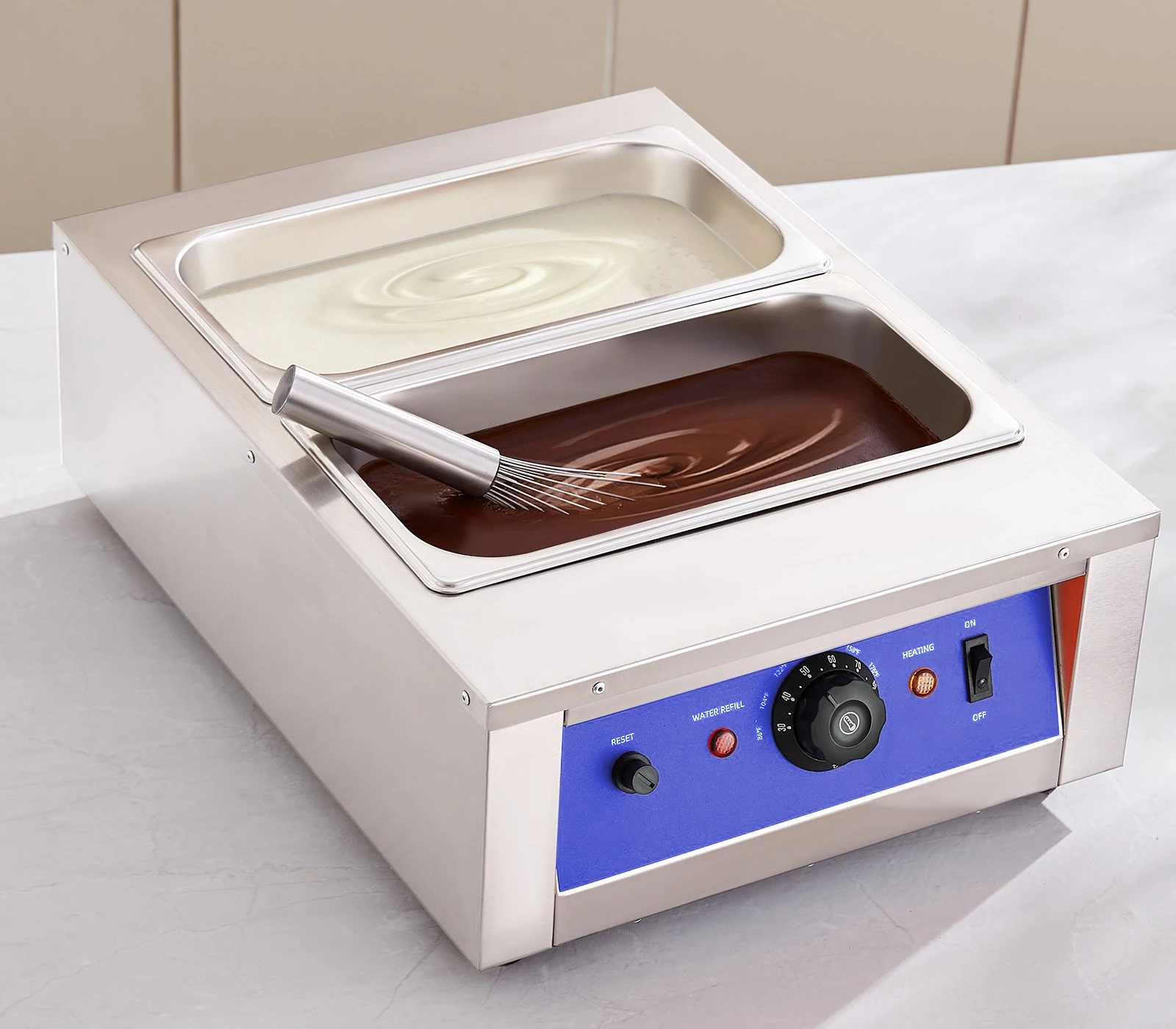 Компактная настольная плавильная печь для шоколада машина закалки высокоскоростное Отопление домашнего и коммерческого использования