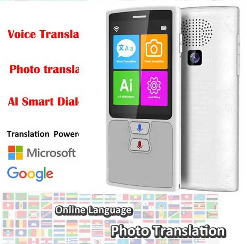 Global Travel Chinese Language Online Translation Pocket Translator Smart Voice Translators Device