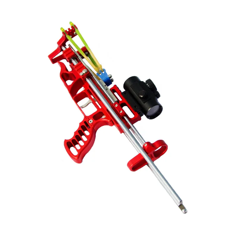 Rubber Slingshot Outdoor Hunting Shooting Slingshot Rubber Band Catapult Metal Chinese Professional Slingshot telescopic sight