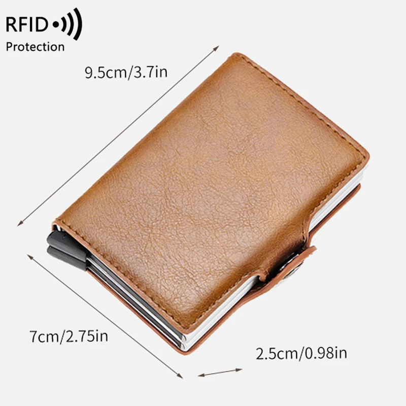 Carbon Fiber Aluminium Wallet Metal Card holder RFID brocking Credit Card holder Aluminium Metal Wallet