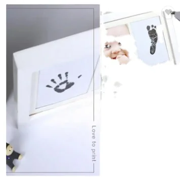 DIY Photo Frame Newborn Baby Handprint Footprint Inkless Touch Ink Pad Girl/Boy Baby Shower Gift decoration