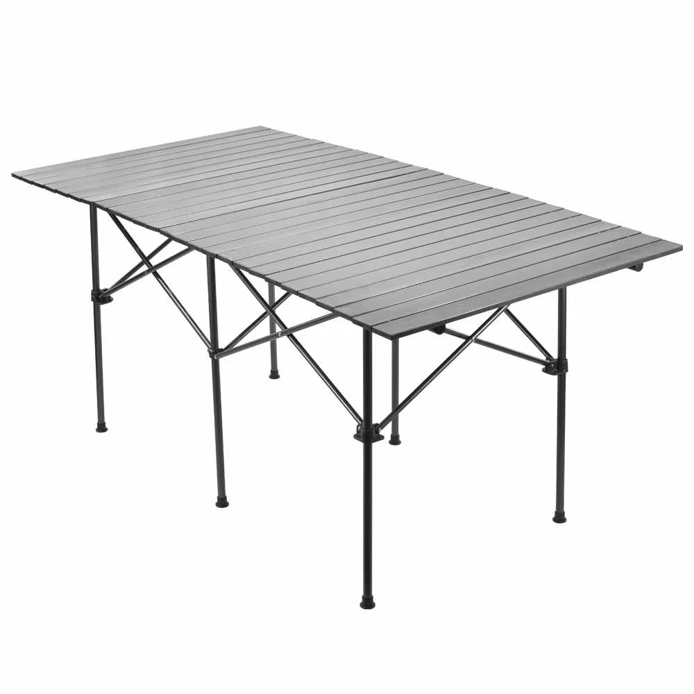 
Aluminum alloy portable barbecue table outdoor picnic table self-driving camping desk 