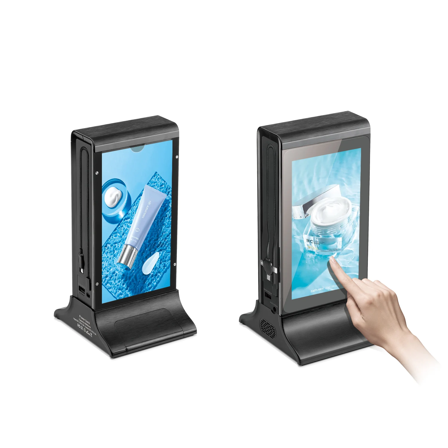 New Electronic Products Restaurant Coffee Bar Clubs Advertising Display Player Power Bank Table Phone Charger Charging Station