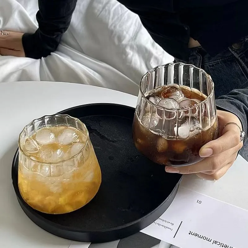 350 ml High borosilicate glass single-layer water cup, large belly cup, milk cup, heat-resistant glass cups