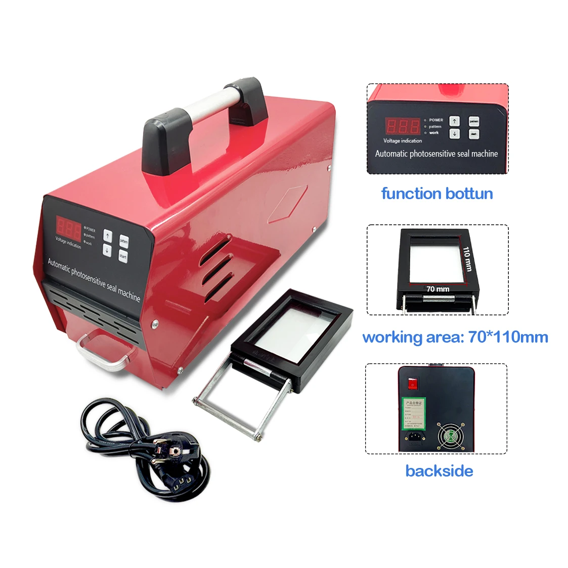 Wholesale flash stamp machine automatic office time stamp machine paper stamp making machine