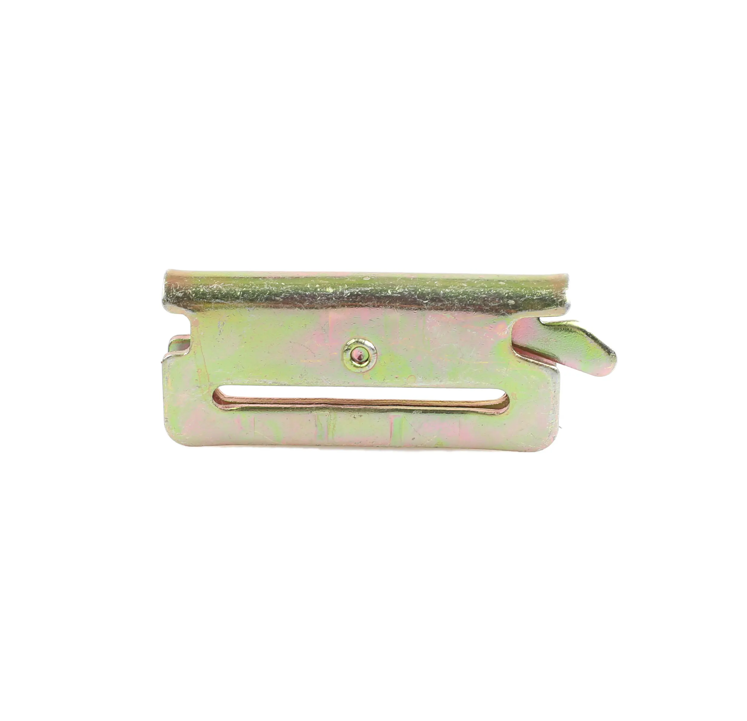 E Hook Rigging Hardware Flat Metal E track fitting For Cargo Lashing Strap