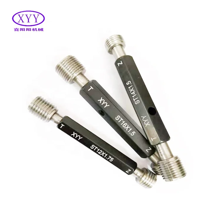 High Quality ST8*1.25 Steel Fastener Plug Gauge Metric System Go/No-Go Standard Thread Packed in Carton