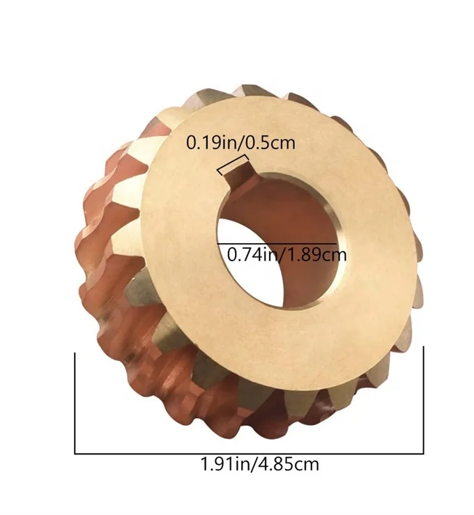 Custom Design Precision  20 Teeth Gear Worm For Lawn Mower