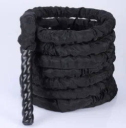 Undulation 2.5' Black Gym Heavy Battle Rope with Sleeve for sale 9m exercise rope for gym training