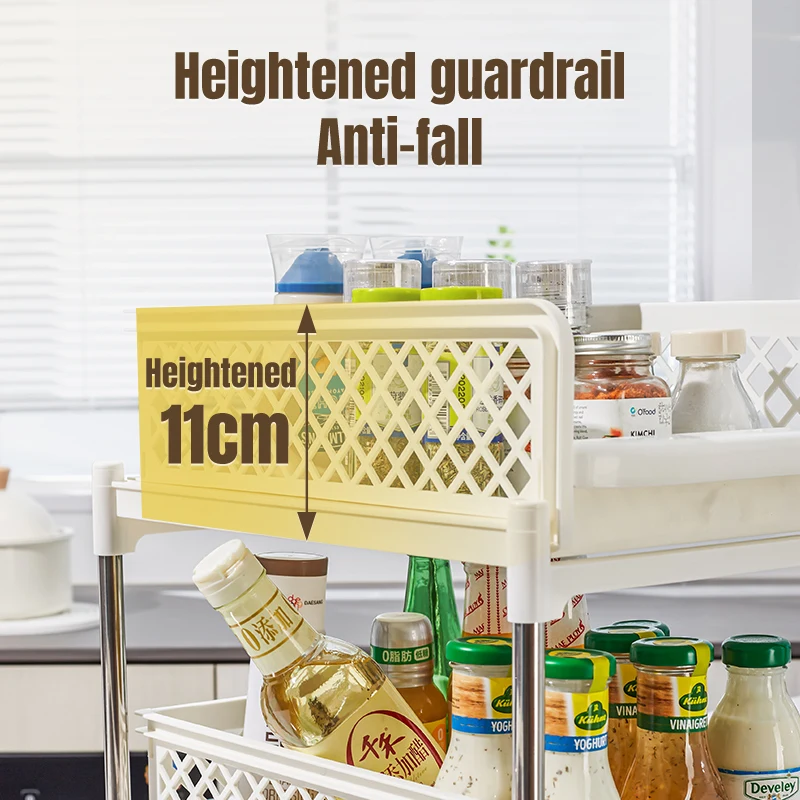 Slim space saving table home and kitchen accessories cabinet organizer and storage pantry organization Kitchen Storage Rack