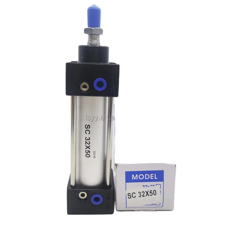 SC32 Series pneumatic cylinder Bore 32mm Stroke 25-1000 double acting aluminum air cylinder