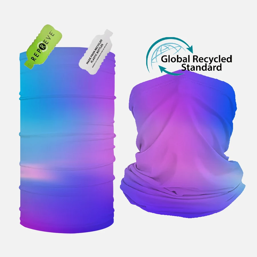 100% polyester fabric custom design cycling UV dust magic tube face cover bandana neck gaiter buffs