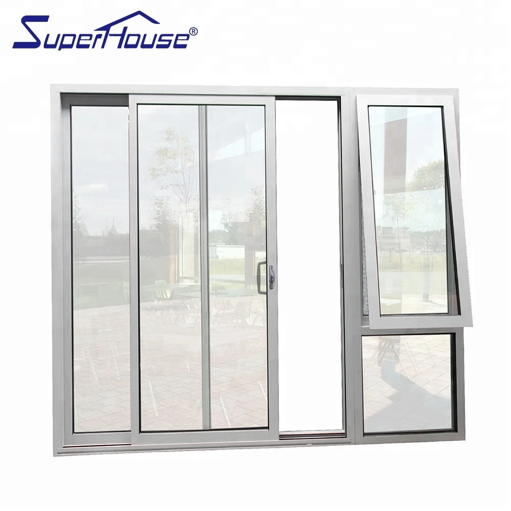 Superhouse Manufacturer AS 2047 Australian Standard Glass Doors Soundproof Aluminum Patio Sliding Door For Balcony