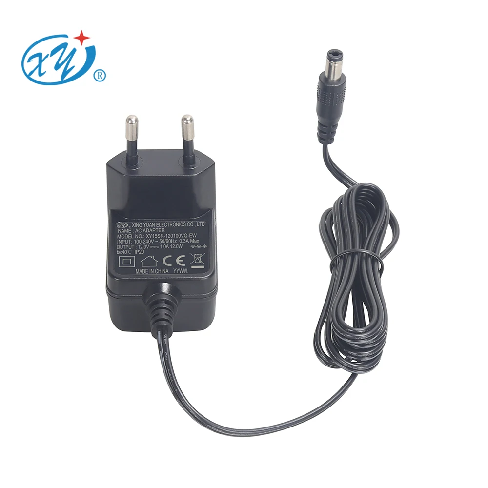 OEM certificates CE GS ac adapter 12 Volt 1A Power Adapter Supply AC to DC 2.1mm X 5.5mm Plug 12v 1 Amp Power Supply