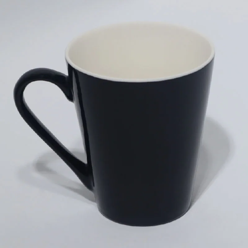 Hot Selling Black and White Ceramic Coffee Cup Porcelain Mug Stocked Color Glaze Mug No MOQ Fast Delivery