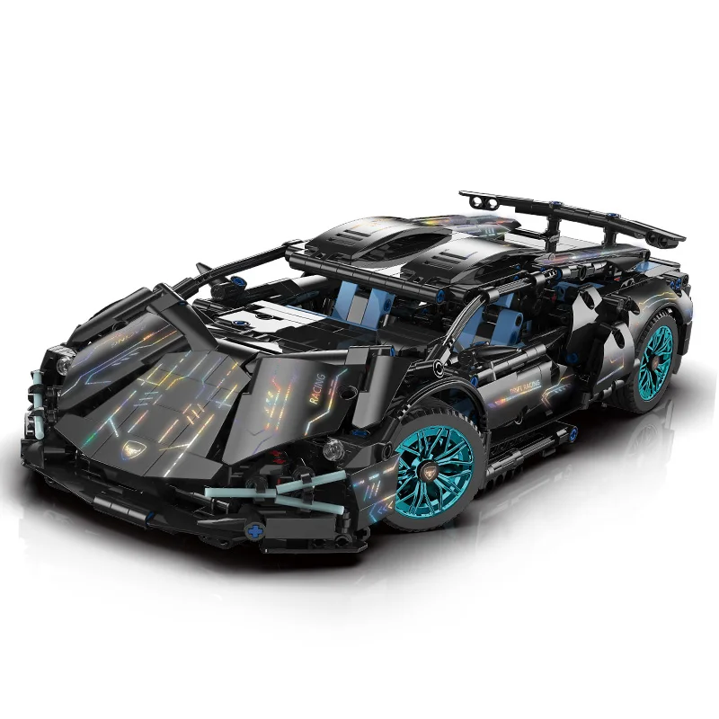 BLK-0124 Premium Auto Muscle Technology Car model Education Super Racing block set Boy Children gift 1280pcs