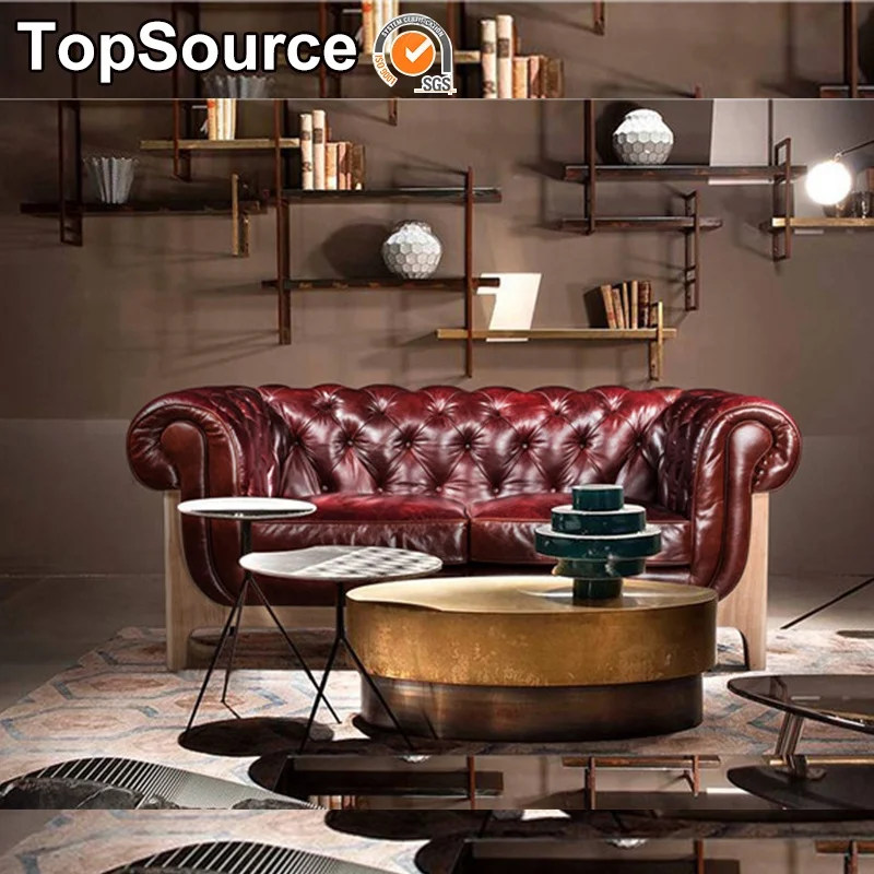 Home Relaxing French Provincial Leather Sofa Furniture For Sale