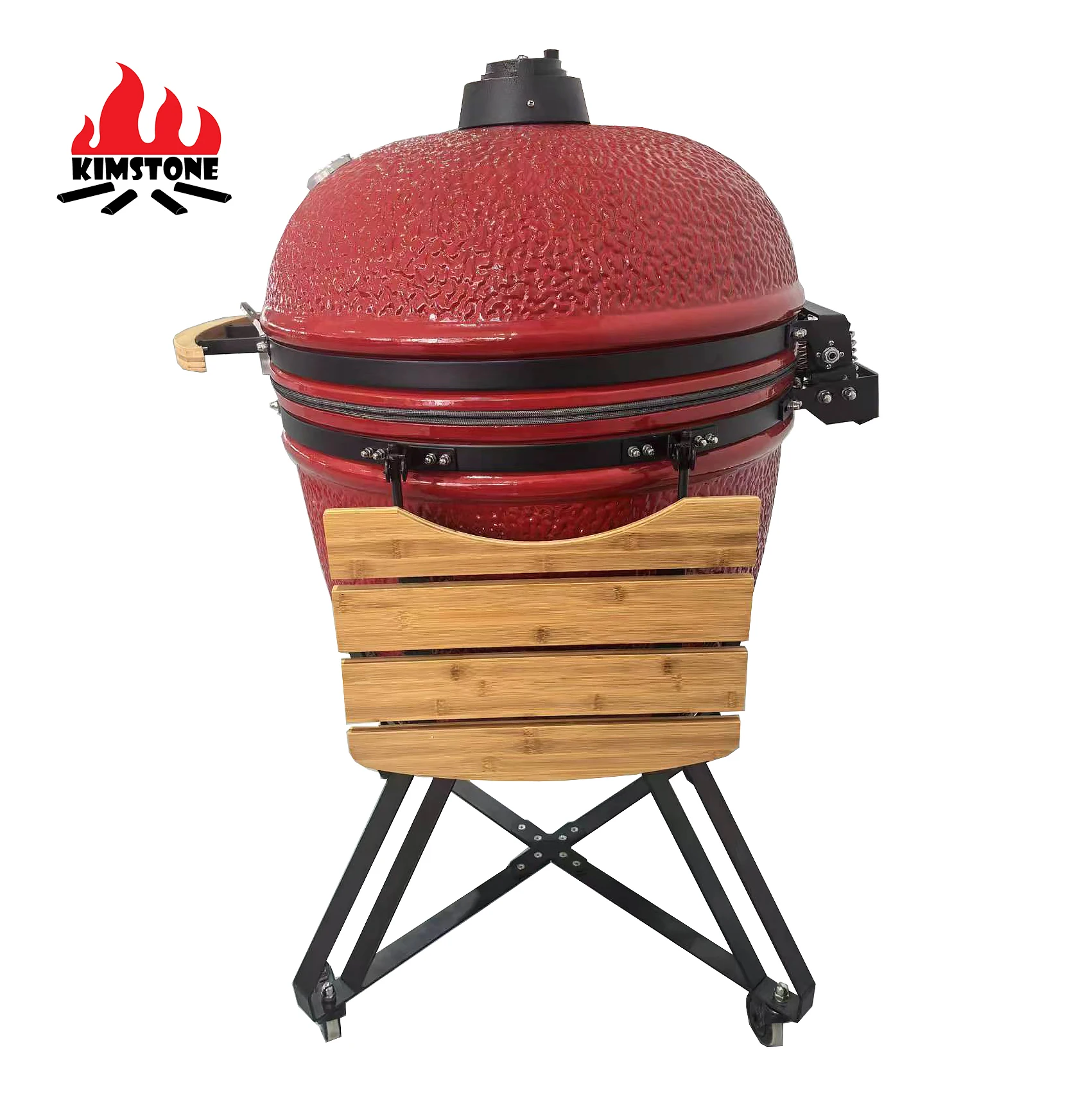 Kimstone 28 Inch Charcoal Grill Metal Kamado Grill With Pleasing And Attractive For Leisure Time