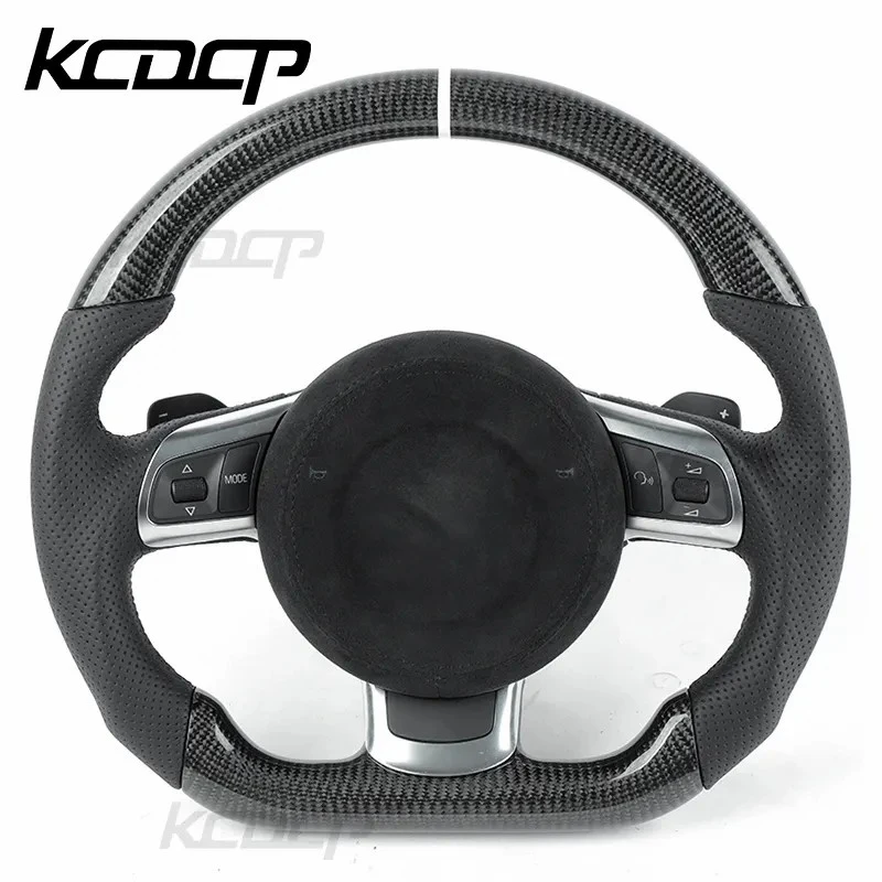 Подходит для Audi TT R8 TTS TTRS S3 8P MK2 MK3 B8 A3 A4 A5 2008-2012 руль из углеродного волокна