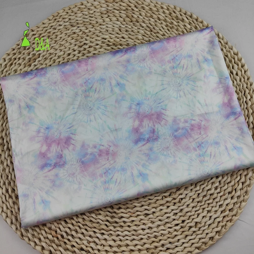 Hot Sale Custom Digital Printing Flower Silky Satin Chiffon Floral Printed Silk Satin Fabric for Women Clothing Dress