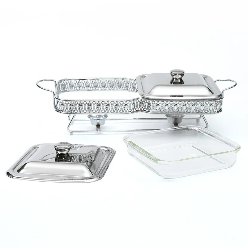 MANQI High Quality Chafing Dish Buffet Set Alcoholic Heater Chafing Dishes Luxury Food Warmers