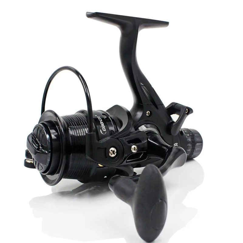 Double Unloading Fishing Wheel Double Metal Wire Cup Front and Rear Brake Carp Wheel Fishing Wheel