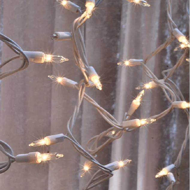 UL Guirlande Lumineuse oliday Christmas Outdoor Waterproof Decoration Basic Rubber cable wire String Light