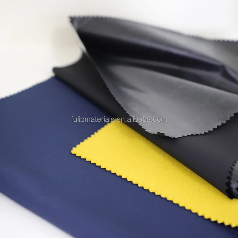 FULIO Waterproof knitted fabric with PU transfer coating  and tpu membrane fabric laminated