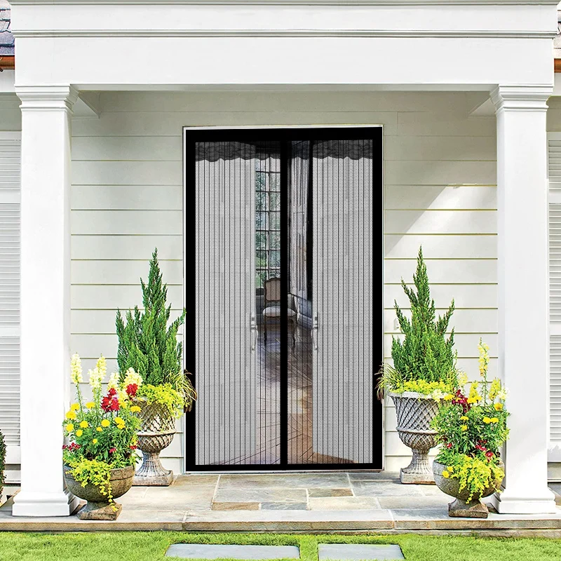 OEM/ODM Magnetic Mosquito Net for Door & Window Mosquito Net Pleated Mesh Fly Screen