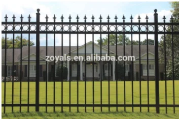  Заводская цена оцинкованный стальной декоративный забор кованые железные заборные панели с сертификатом ISO
