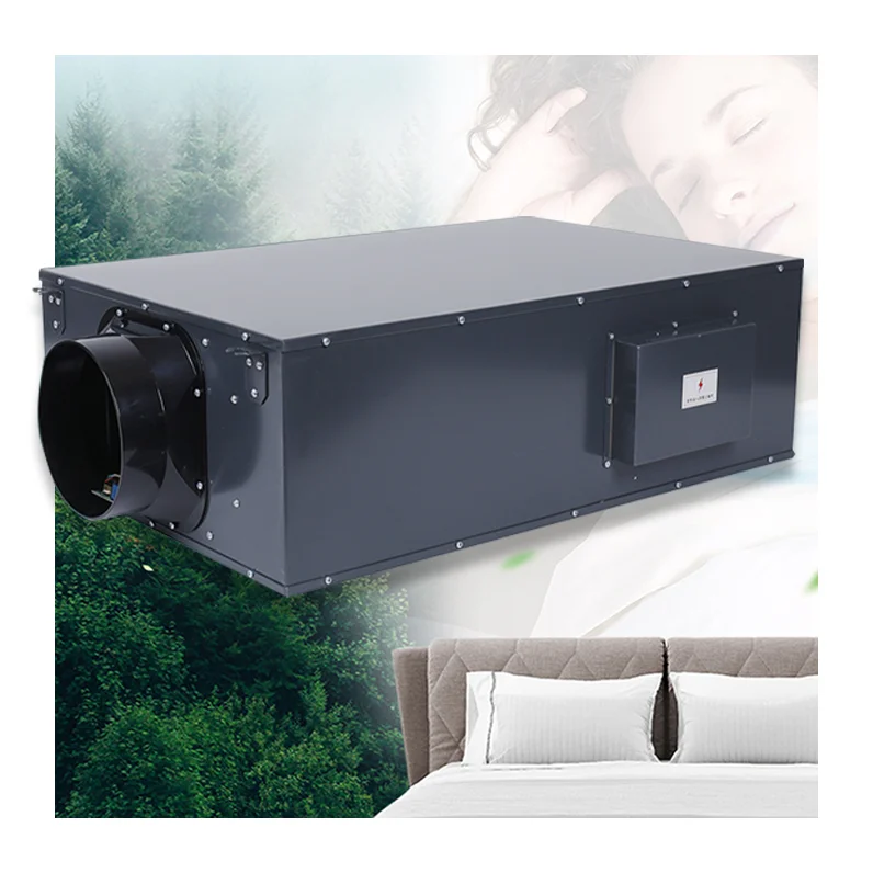 Hotel smart ceiling air purifier low power consumption ceiling mounted air purifier for pet dander smoke dust