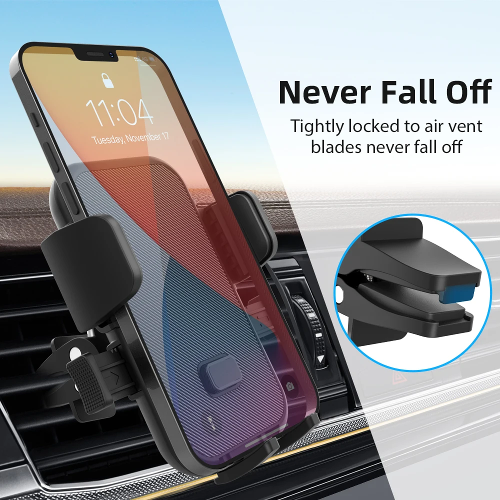 Newest Designed Universal Adjustable Car Vent One Touch Car Phone Holder