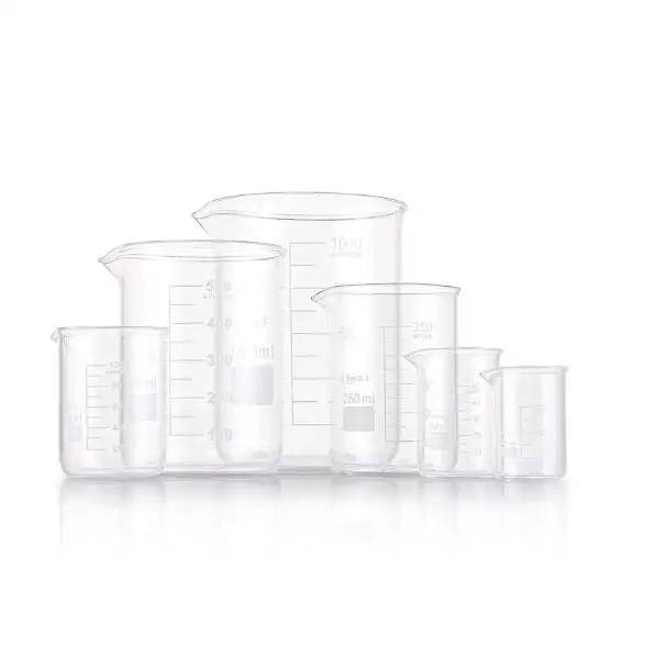 lab borosilicate 3.3 material Measuring Low Form Glass Beaker