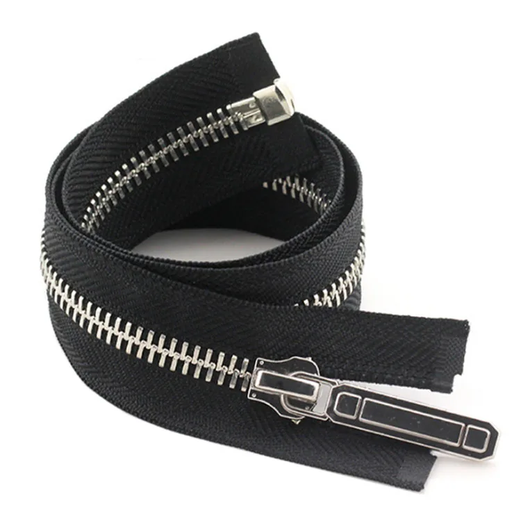 Manufacturer Wholesale Price 3# 5# 8# High Quality Double Side Custom Zip Clothing Jacket Open-End Two Way Metal Zipper