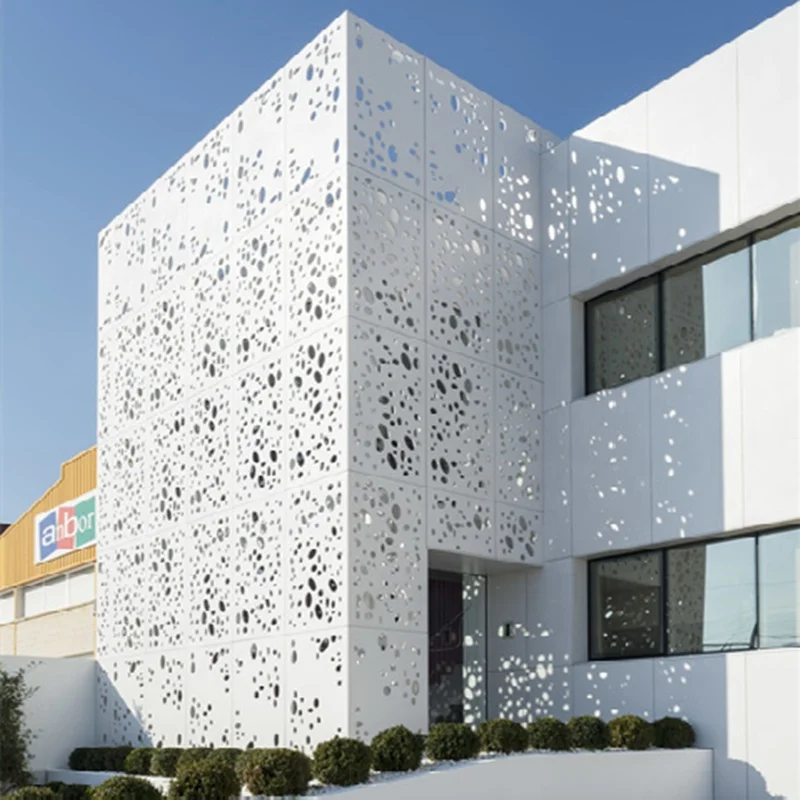 Fashionable commercial aluminum exterior wall cladding panels building facade systems