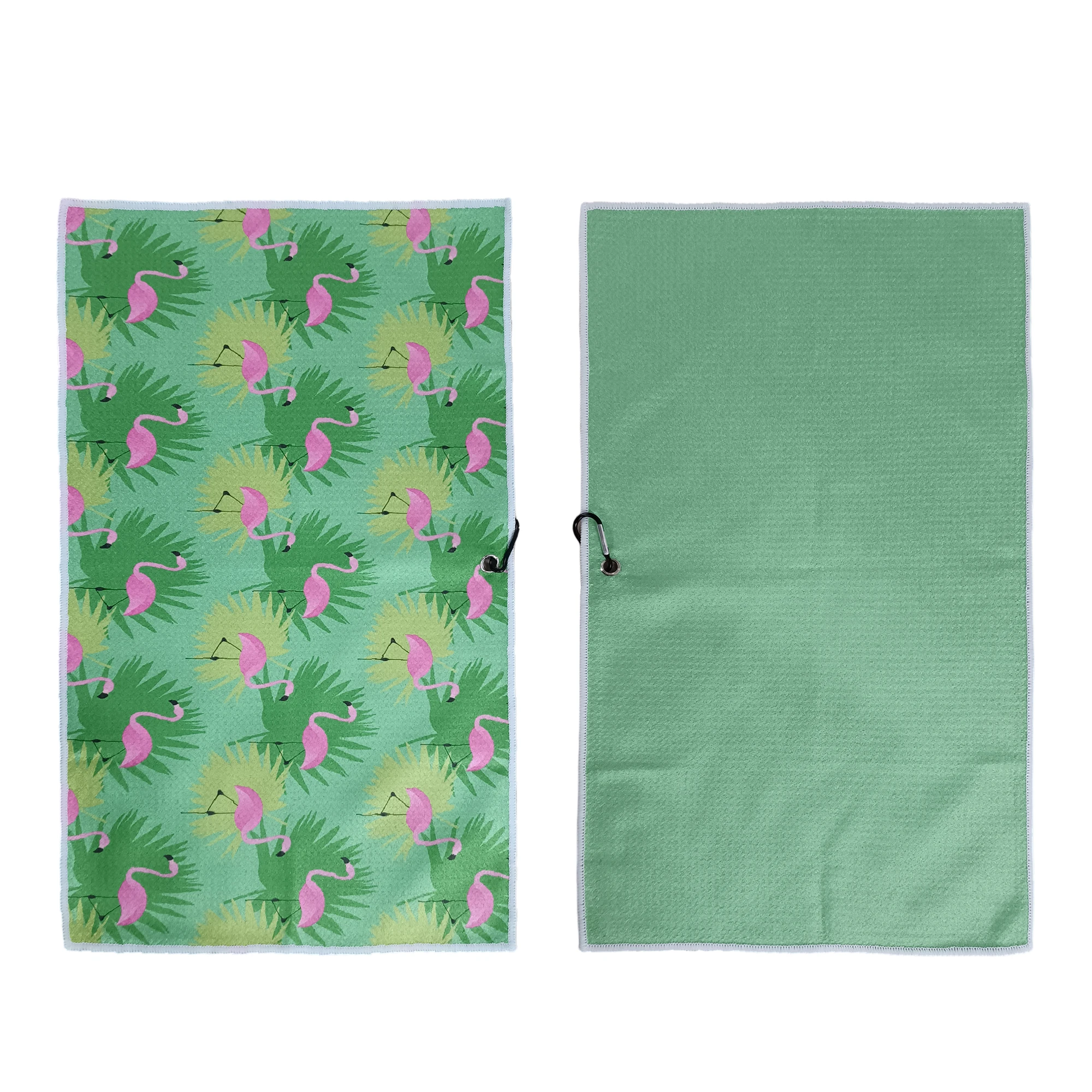 Golf waffle towels lint free microfiber towel printed logo towel