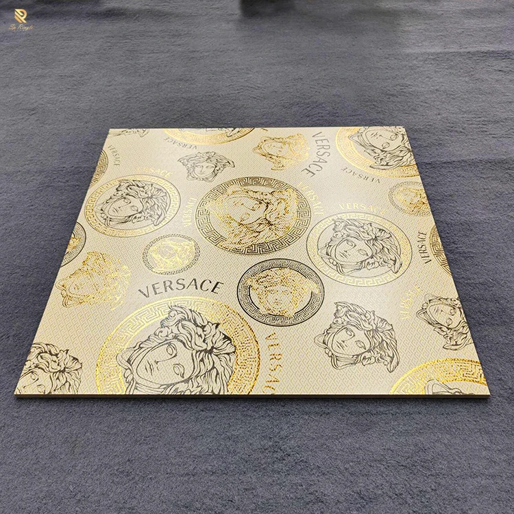 Springletile non slip tile italian gold luxury pattern design high quality beige ceramic tile hotel project porcelain floor tile