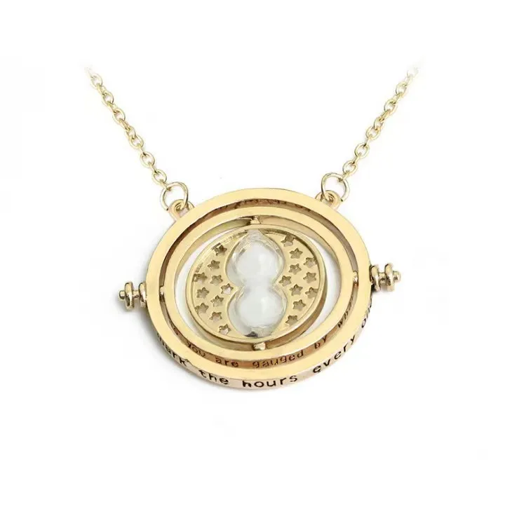 Factory direct wholesale Europe and America Time shift hourglass necklace