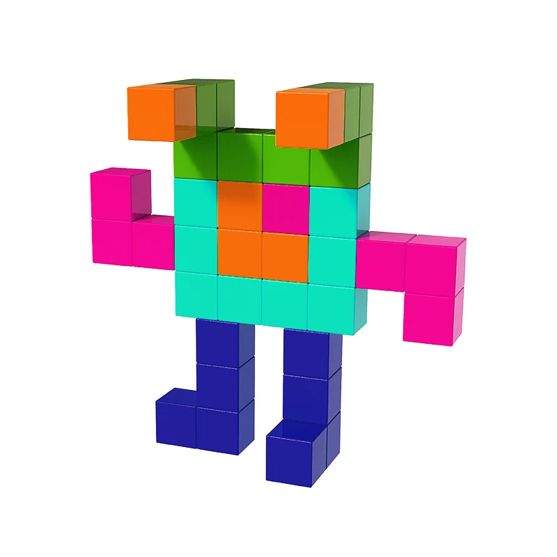 Hot Selling Creative Magnetic Building Blocks 3D Magnetic Cubes For Kids Preschool Educational Toys