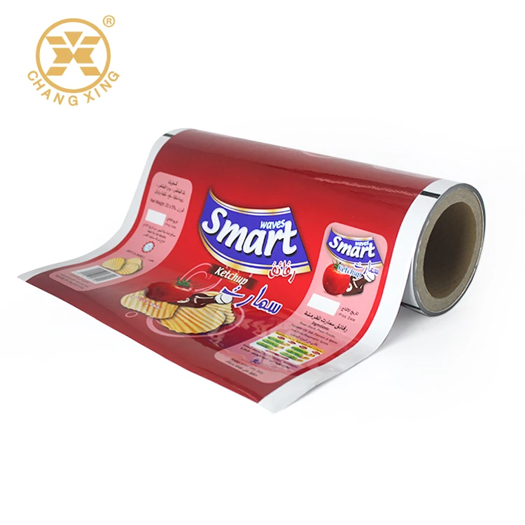 Food grade flexible food laminated film for instant food Ketchup Mayonnaise Sachet Roll film